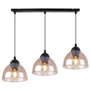 VENICE FÜGGŐLÁMPA 3 LAPOS MÉZÁRNYÉKÚ E27 146838450 - Lámpa & Világítás