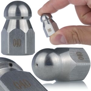 040 1+3 fúvóka csatornák tisztításához G1/4F tömlővel nagynyomású mosóhoz