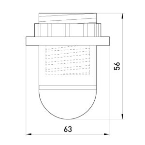 MŰANYAG LÁMPAFOGLALÓ GYŰRŰVEL E14 FEHÉR - EX-S9100006