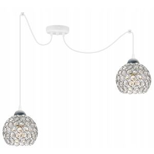 KRÓM PÓK FÜGGŐLÁMPA, KRISTÁLY MENNYEZETI LÁMPA 146840086 - Lámpa & Világítás