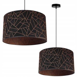 FÜGŐLÁMPA, MENNYEZETI CSILLÁR, LÁMPABÚRA, RÉZ MINTÁVAL 146840389 - Lámpa & Világítás