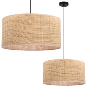 FEKETE RATTAN FÜGGŐLÁMPA, 1 LAPOS RATTAN LÁMPABÚRA, 45 CM 146841295 - Lámpa & Világítás