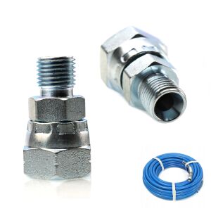 1/4" - 3/8" forgótömlő adapter festékszóróhoz 146841507 - Csatlakozó és kiegészítő