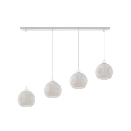RIFFLE FEHÉR FÜGGŐLÁMPA 4 LAPOS FEHÉR ALAKÚ GÖMB E27 146842080
