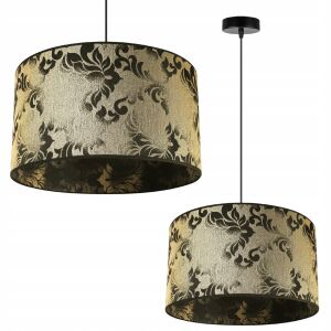 FÜGŐLÁMPA, MENNYEZETI CSILLÁR, LÁMPABÚRA, ARANY MINTÁVAL 146842081 - Lámpa & Világítás