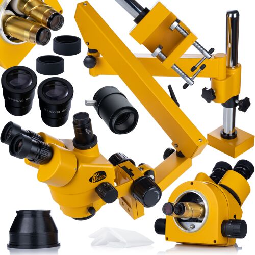 Rosfix Neptune Pro MSNP-T-WDMS3-O | Trinokulár | Hosszabbító kar | 7-45x zoom | Szimulációs fókusz | 100 mm-es munkatávolság | 45°-os fejrész | Orange PRO sorozat 146842576