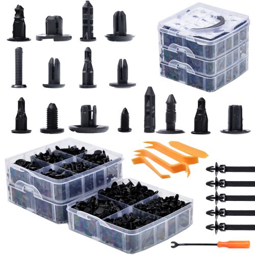 Rosfix autós szegecs készlet 630 darabos műanyag dobozban 146842861