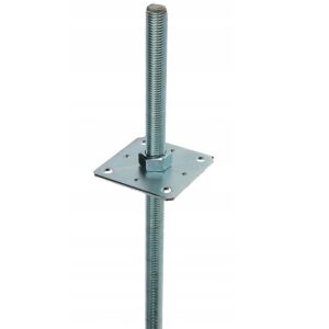 ÁLLÍTHATÓ MAGASSÁGÚ RÖGZÍTŐPÁLCA TALAJ M24*500 80*80MM - LBS PK24*80