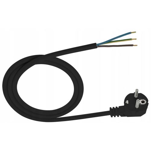 CSATLAKOZÓKÁBEL SZÖGÖS CSATLAKOZÓVAL 3*1.5 OHM ŻO 3M FEKETE - E+20-011 146844294