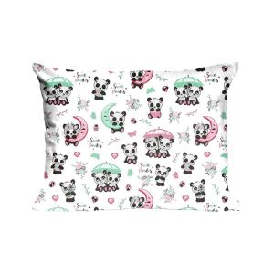 Pamut párnahuzat 40x40 667K panda fehér színű Kids 24 146844368 - Dekoráció