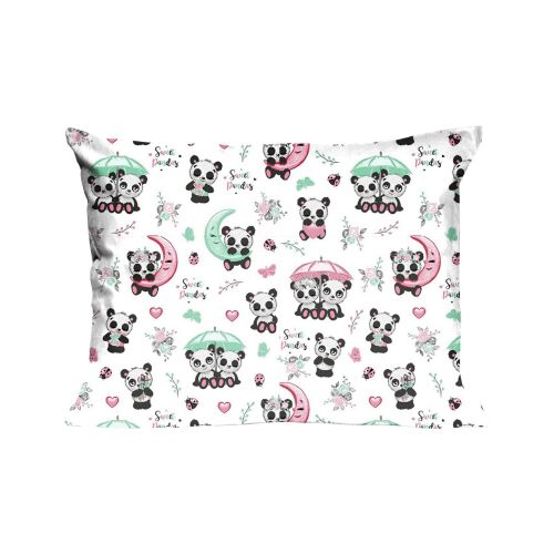 Pamut párnahuzat 40x40 667K panda fehér színű Kids 24 146844368