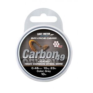 Sg Carbon49 Steelwire 10M 0,60MM 16KG 35LBS BEVONATOS SZÜRKE |SVS54896 146845552 - Fonott előkezsinór
