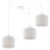 RIFFLE SPIDER FÜGGŐLÁMPA, FEHÉR, 3 LAPOS FEHÉR HENGERES LÁMPABÚRA, E27 146845827