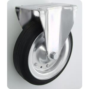 FÉM-GUMI KERÉK 200MM FIX HÁZ 63 - KL200 STA