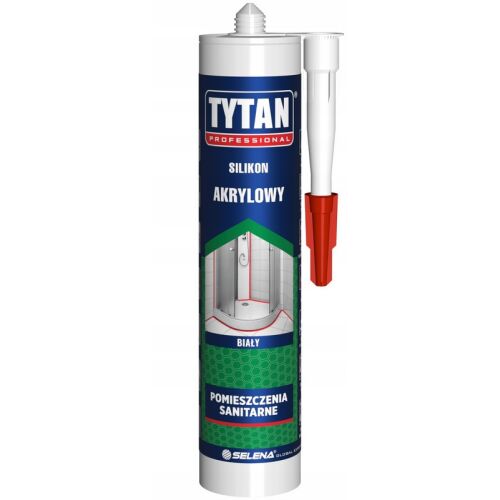 Tytan Professional Fehér Akril Szilikon 280ml fürdőszobai és szaniter alkalmazásokhoz - Tömítőanyag