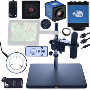 Rosfix Earth Pro MCEP-0.5X digitális mikroszkóp + Scorpius Pro KMSP-HDMI-USBI kamera + megvilágító + Draco Blue kamera