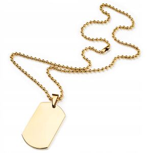 BN-01 GOLDEN ETERNITY kutyabiléta nyaklánc láncon 146847561 - Férfi ékszer