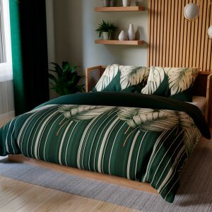 TROPICANA ágyneműgarnitúra 220x200 cm - pamutszatén, egzotikus levélminta 146848609 - Ágynemű - ifjúsági és felnőtt