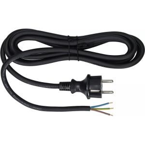 CSATLAKOZÓKÁBEL EGYENES CSATLAKOZÓVAL IP44 3*2.5 H07RN-F 3M FEKETE - E+20-026