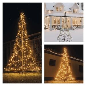 LED karácsonyfa, 180 cm, kültérre és beltérre, meleg fehér