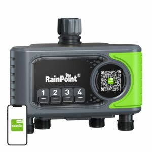 RainPoint WiFi 4 zónás öntözésvezérlő (HTV405FRF) 146849501 - Öntözés vezérlő