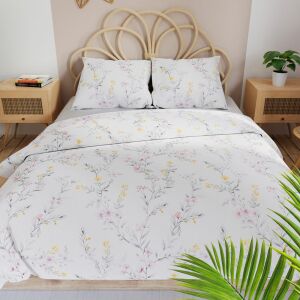ZOE ágyneműgarnitúra 220x200 cm - szatén pamut, finom virágminta 146850627 - Ágynemű - ifjúsági és felnőtt