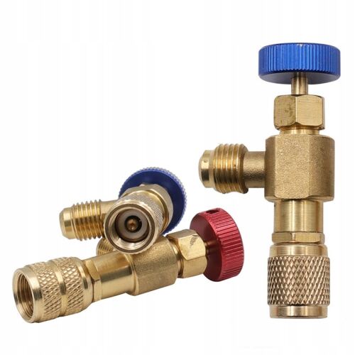 Rosfix szelep hűtőrendszerek töltéséhez R32 hűtőközeghez, alul R410, oldalt R410 kék 146850925