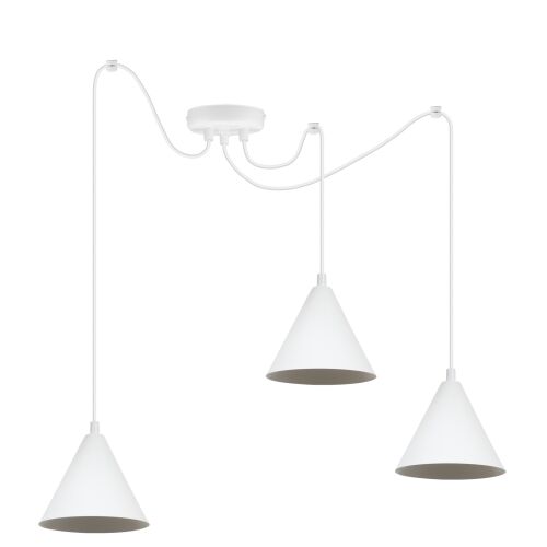 SOHO PÓK FÜGGŐLÁMPA FEHÉR 3 TÁLAS 14CM E14 146851065