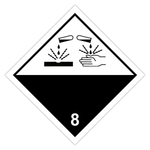 Információs címke, papír Maró anyagok 10cmx10cm 300db/tekercs 146853342