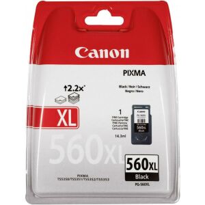 Canon PG-560 BK XL fekete (BK-Black) nagy kapacitású eredeti (gyári,új) tintapatron 146853419 - Nyomtató kellék