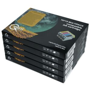 Epson T0715 x 5 db BCMY Multipack kompatibilis (utángyártott) tintapatron 146853467 - Nyomtató kellék