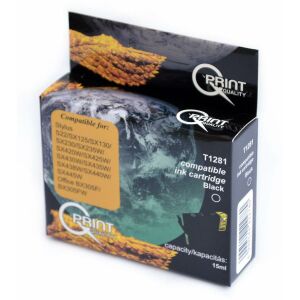 Epson T1281 BK fekete (BK-Black) kompatibilis (utángyártott) tintapatron