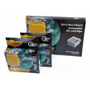 Epson T0711 EcoPack kompatibilis (utángyártott) tintapatron