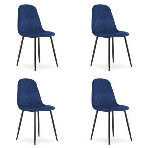 ASTI szék - sötétkék bársony x 4 146856014 - Étkező szék