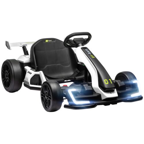 Elektromos gokart gyerekeknek, állítható üléssel, drift gokart, kürtökkel, zenével, fehér színben, gyerekeknek, szórakozásból, egyensúlyért. 146856111
