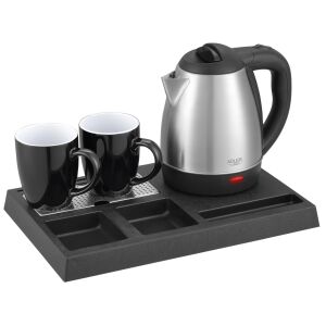 Szállodai vízforraló - üdvözlőkészlet tálcával és 2 csészével Adler AD 1354 146856210 - Vízforraló, Kenyérpirító, Szendvicssütő és Asztali grillsütő