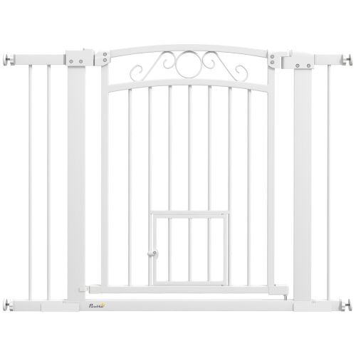 PawHut beltéri kisállatbiztonsági ajtó 76-104 × 77 cm 146858468