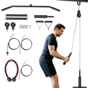 SPORTNOW Csigás Edzőgép Univerzális Súlytárcsa Tartozékokkal és Fekete 146858596 - Fitness eszköz