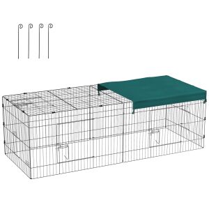 PawHut kisállatketrec, 220x85x70cm zöld 146858727 - Kennel, ketrec, kalitka, kiegészítők