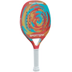 SportNow Racheta de Padel din Fibra de Carbon, cu Maner Antiderapant si Geanta de Transport, 28x23 cm, Galben 146858780 - Tenis
