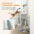 140cm Large Cat Tree Tower with Sisal Scratching Posts, Condos, Plush Perches, Hammock, Ladder, Light Grey 146858945