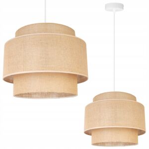 FÜGŐLÁMPA, MENNYEZETI CSILLÁR, LÁMPABÚRA, BOHO JUTA 146859358 - Lámpa & Világítás