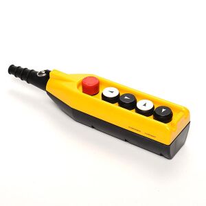 Vezérlőpult, 5 gomb, köztük 30 mm-es vészleállító gomb, egysebességes T0-PV5E30B22 146859666 - Villanykapcsoló