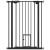 PawHut Állítható Kutyakapu Kis Ajtóval és Nyomógombbal, 74-80x104,1 cm, Fekete 146859861