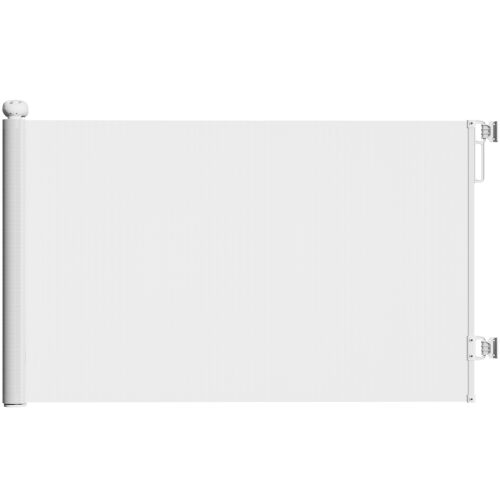 PawHut kihúzható kutyakerítés 0-140x86,5cm automata zárral, fehér 146861159