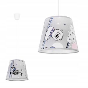LOFT MENNYEZETI FÜGGŐLÁMPA GYEREKEKNEK, LED LÁMPABÚRÁVAL