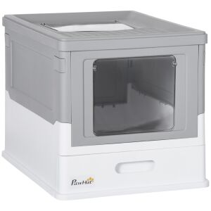 PawHut Lettiera per Gatti Chiusa, Paletta Vassoio Estraibile és 2 Doors 146864787 - PawHut