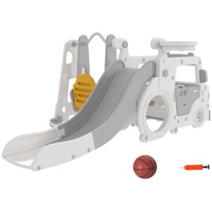 6 az 1-ben gyerekjáték szett csúszda hinta állítható kör gyerek autó kormánykerékkel ajándék gyerekeknek utazáshoz szórakozásért egyensúlyozás 146865341 - Szabadtéri játék és felszerelés