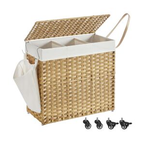 Plastový kôš na bielizeň 66 x 33 x 66 cm 146865920 - Nádoby na špinavú bielizeň