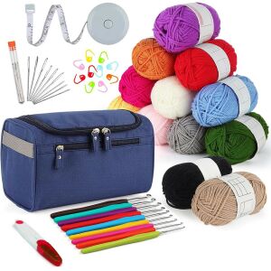 Set de croșetat cu geantă suspendabilă 146865964 - Kituri de cusut